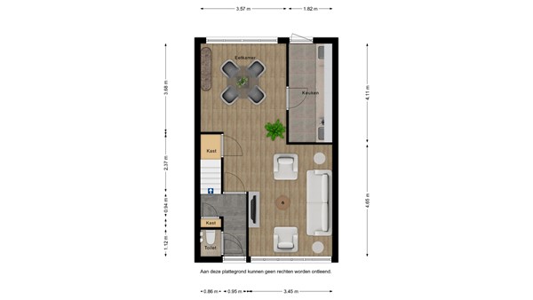 Floorplan - Poolster 3, 4501 GP Oostburg